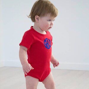 Love That Cotton Unisex Short Sleeve Bodysuit (Red)